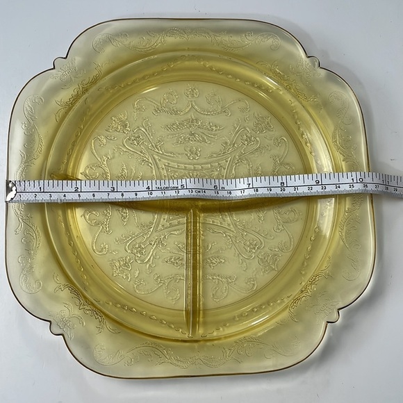 Federal Glass Grill Replacement Plate 10” Madrid Amber - Picture 4 of 7